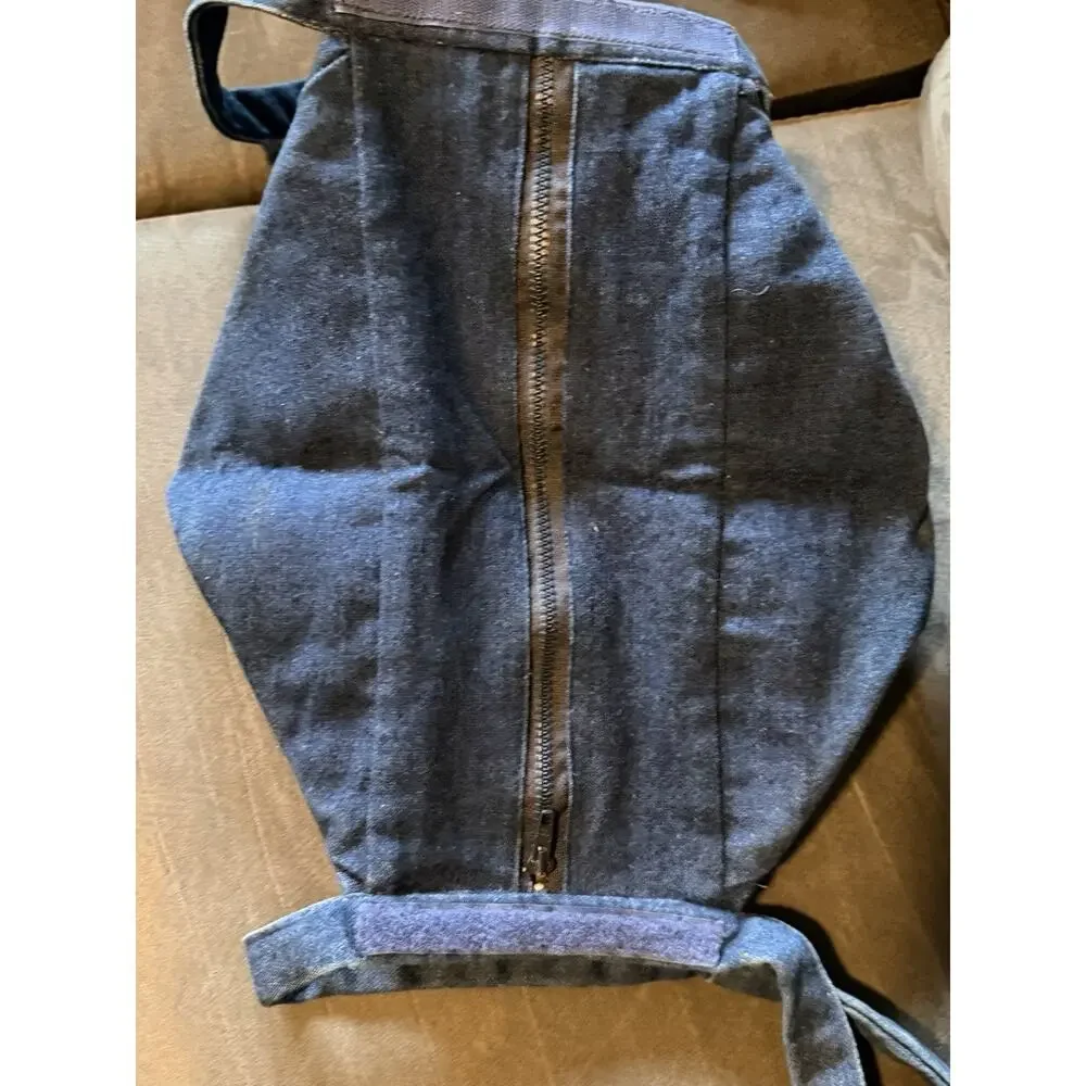 Handmade Denim Crossbody Shoulder Purse Folded Star Patchwork Floral Calico OOAK